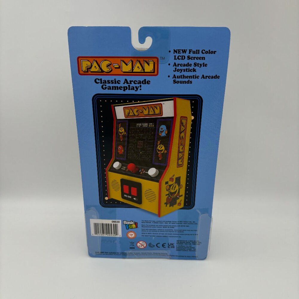 Basic Fun Arcade Classics - Pac-Man Color LCD Retro Mini Arcade Game NEW - Picture 2 of 2